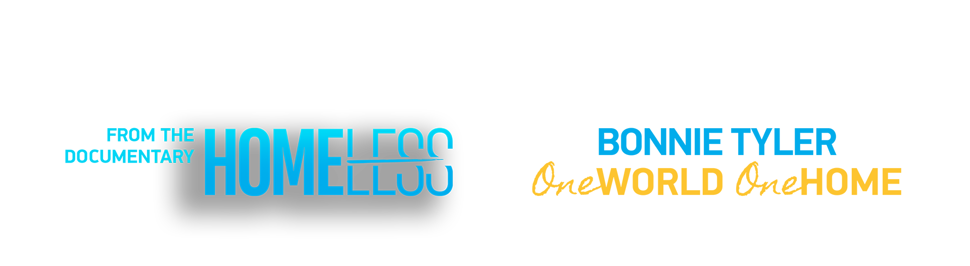 artwork for the song One World One Home performed by Bonnie Tyler, from the documentary Homeless by Valerio Zanoli